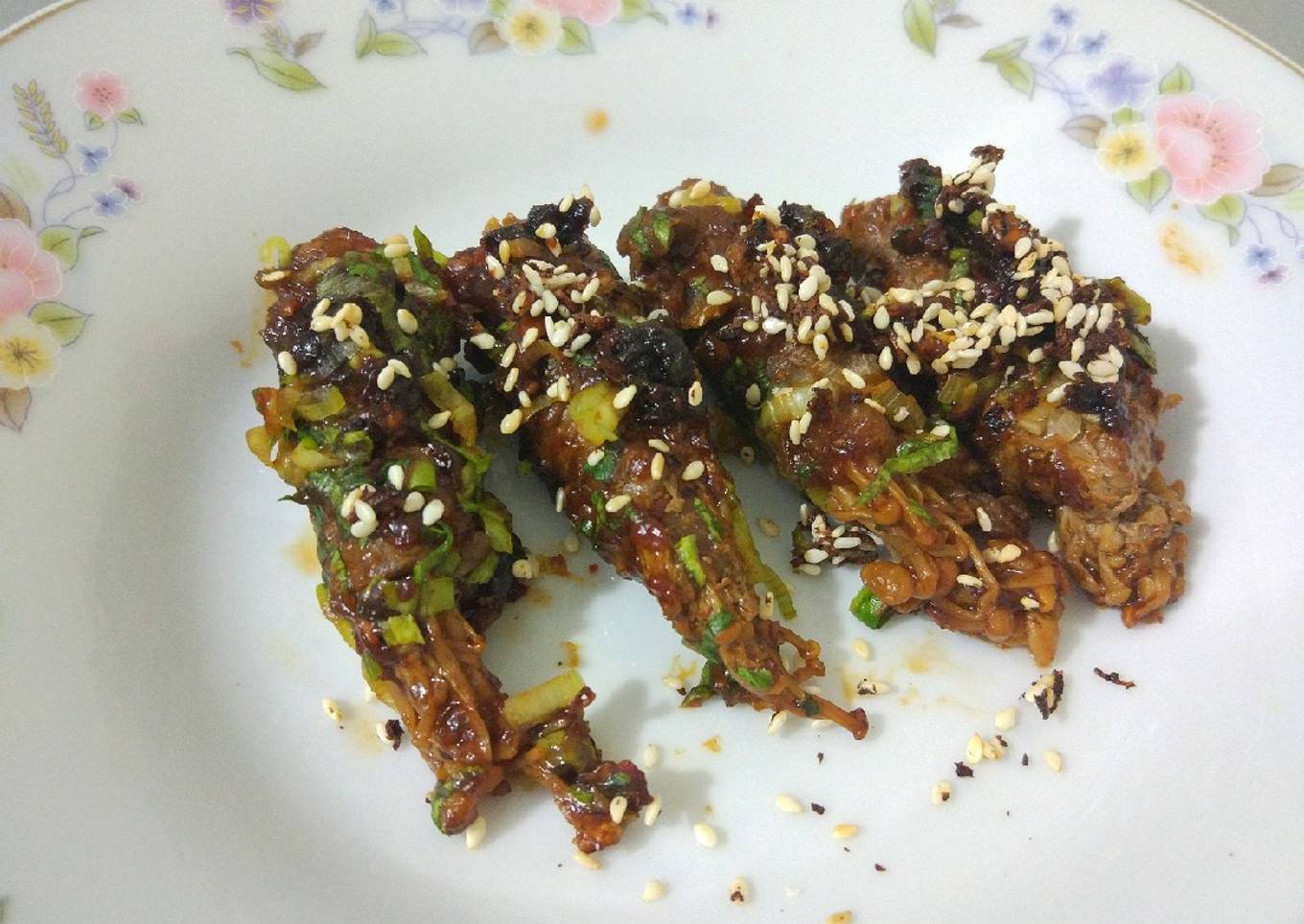 Enoki balut beef simple