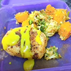 A picture of Hash Brown With Roasted Veg.