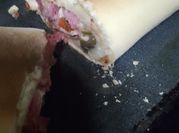 Una foto de salami pizza