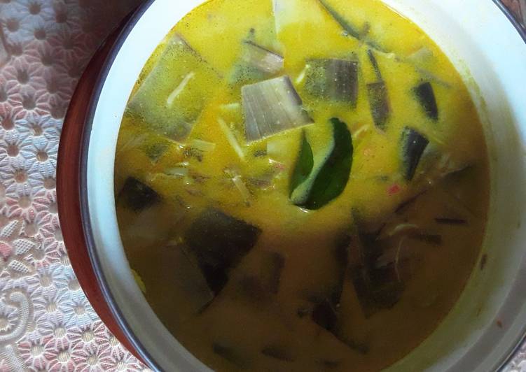 Gulai jantung pisang kepok