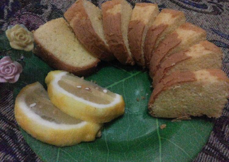 Bagaimana Membuat Lemon cake metode all in one baking pan Enak dan Antiribet