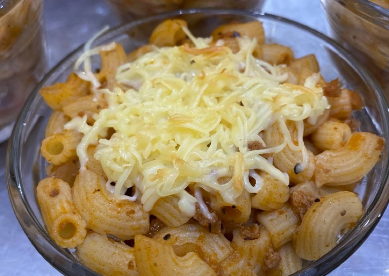 1. Baked macaroni bolognese ala La Fonte