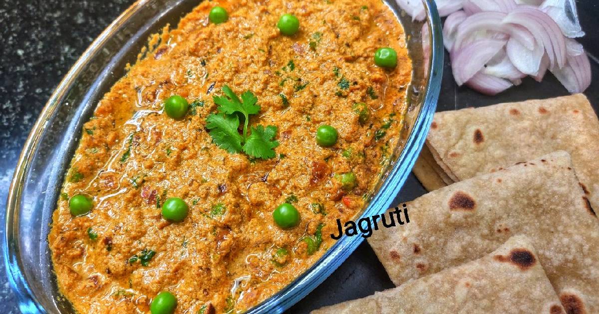 Khus Khus Matar Curry (Poppy Seeds Green Peas Curry) !! Recipe by Jagruti Manish (Dalwadi) Shah