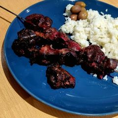 A picture of Flamed Grilled Chicken Livers.