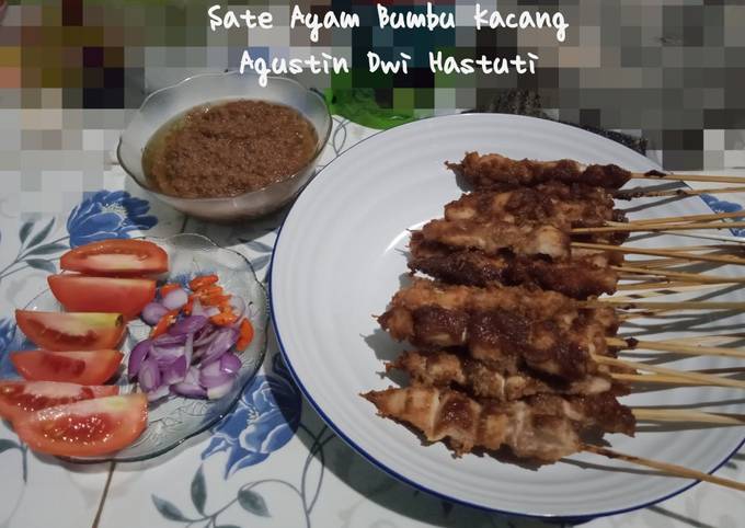 Resep Sate Ayam Bumbu Kacang (aka penjual sate Madura), Lezat Sekali