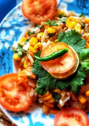 টক ঝাল মিষ্টি কর্ন (tok jhal misti corn recipe in Bengali) রেসিপির প্রধান ছবি