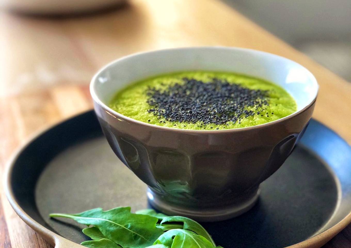 Gazpacho verde de rúcula en robot Moulinex ClickChef