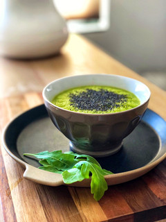 Una foto de Gazpacho verde de rúcula en robot Moulinex ClickChef