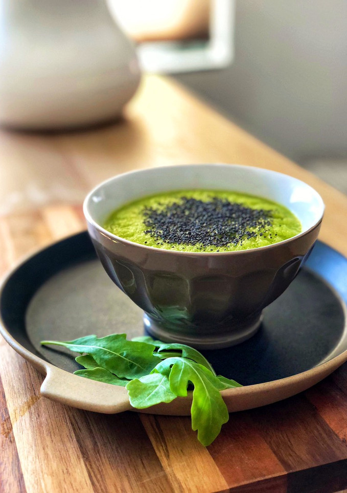 Una foto de Gazpacho verde de rúcula en robot Moulinex ClickChef