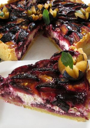 Szilvás túrós süti recept fotója