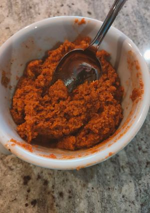 Une photo de Pesto rosso maison