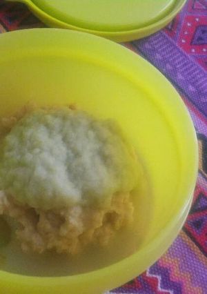 Foto resep MPASI 7 bulan oat ikan dori buncis labu siam