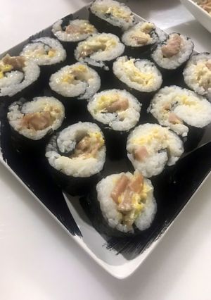 Foto resep Sosis Egg Roll Sushi (Sushi Rumahan Mudah)