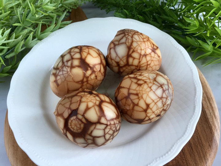 Standar Bagaimana cara bikin Telur Pindang Marmer / Marble Boiled Egg untuk Idul Adha  nikmat
