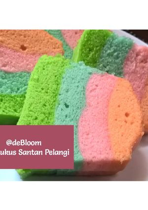Foto resep 234. Bolu Kukus Santan Pelangi