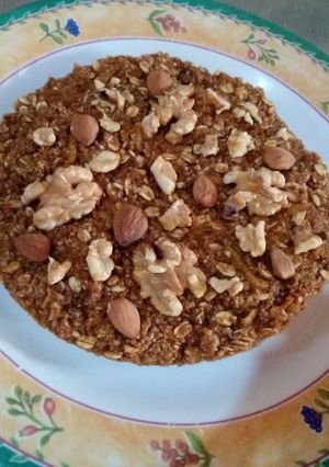 Una foto de Tortita de manzanas y avena