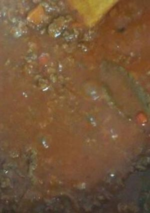 Una foto de Tuco con carne picada