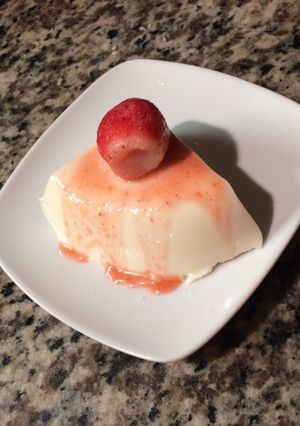 Una foto de Panna cotta