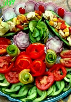 A picture of Healthy Colourful salad.