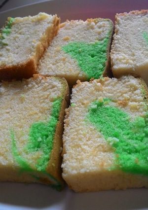Foto resep Marble sponge cake pandan lembut, tidak seret.. :)