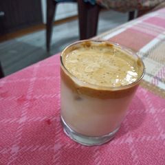 A picture of Dalgona coffee.