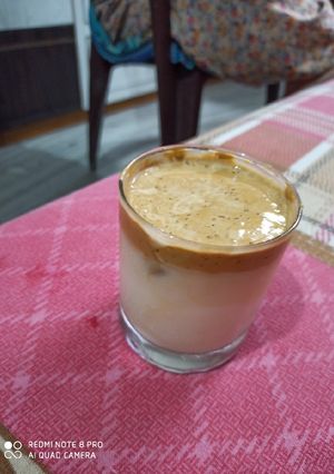 A picture of Dalgona coffee.