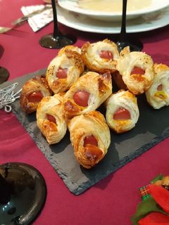 Una foto de Hojaldre de salchichas