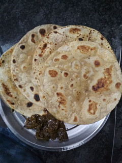 A picture of Ajwain ka paratha.