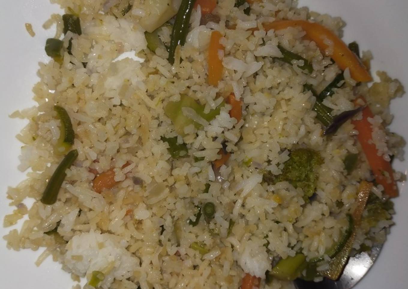 Vegetable stir fried rice #creativerice