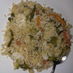 A picture of Vegetable stir fried rice #creativerice.