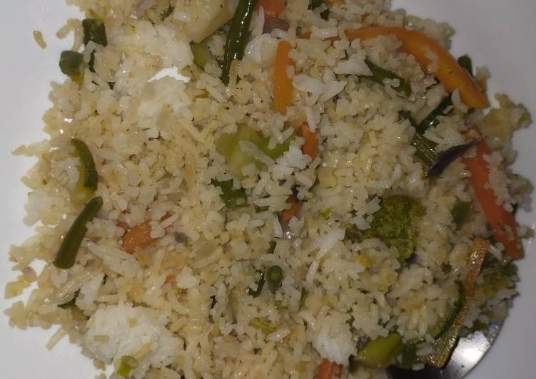 Recipe of Favorite Vegetable stir fried rice #creativerice