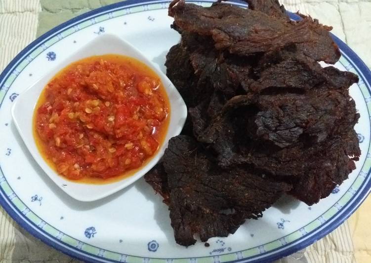 Resep 16 Dendeng Batokok Kering Serve With Sambal Bisa Manjain Lidah