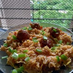 A picture of Manchurian Fried Rice.