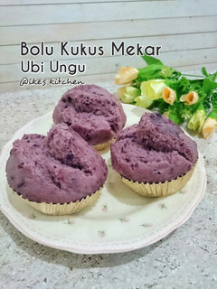 Foto resep Bolu Kukus Mekar Ubi Ungu
