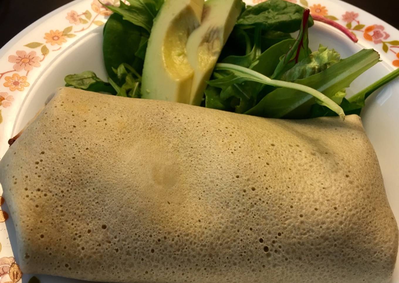 Mouth watering breakfast wrap