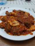 Ravioles con estofado de carne al disco 🪩🥩🍝