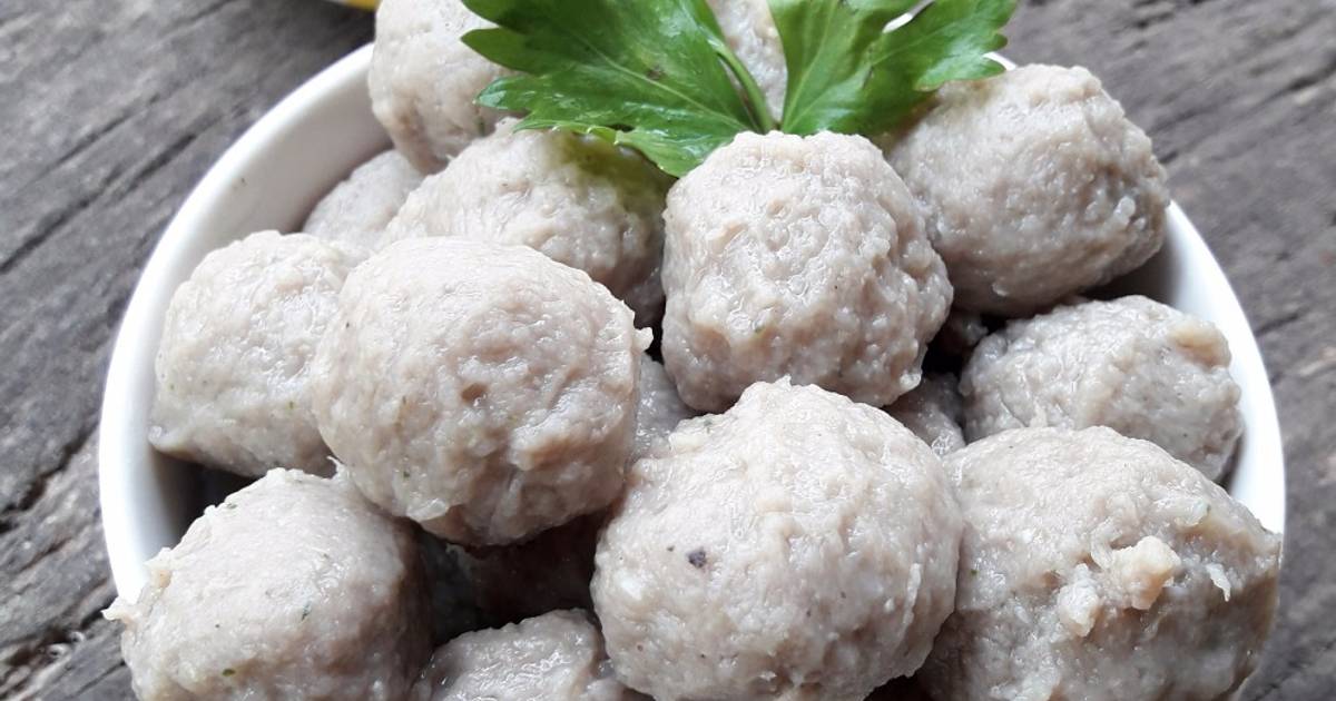 Resep Bakso Sapi Homemade Bs Daging Frozen Bs Fresh Oleh Kheylas