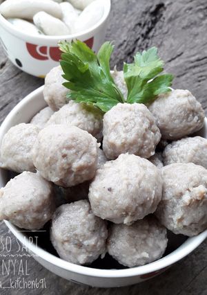 Foto resep Bakso Sapi Homemade (bs daging frozen bs fresh)