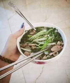 bún đậu lòng lợn