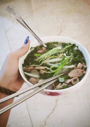 Hình của món Bún lòng.