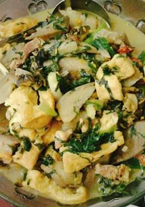 Hình của món Ốc om chuối đậu.