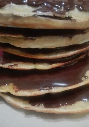 Foto resep Pancake pisang coklat