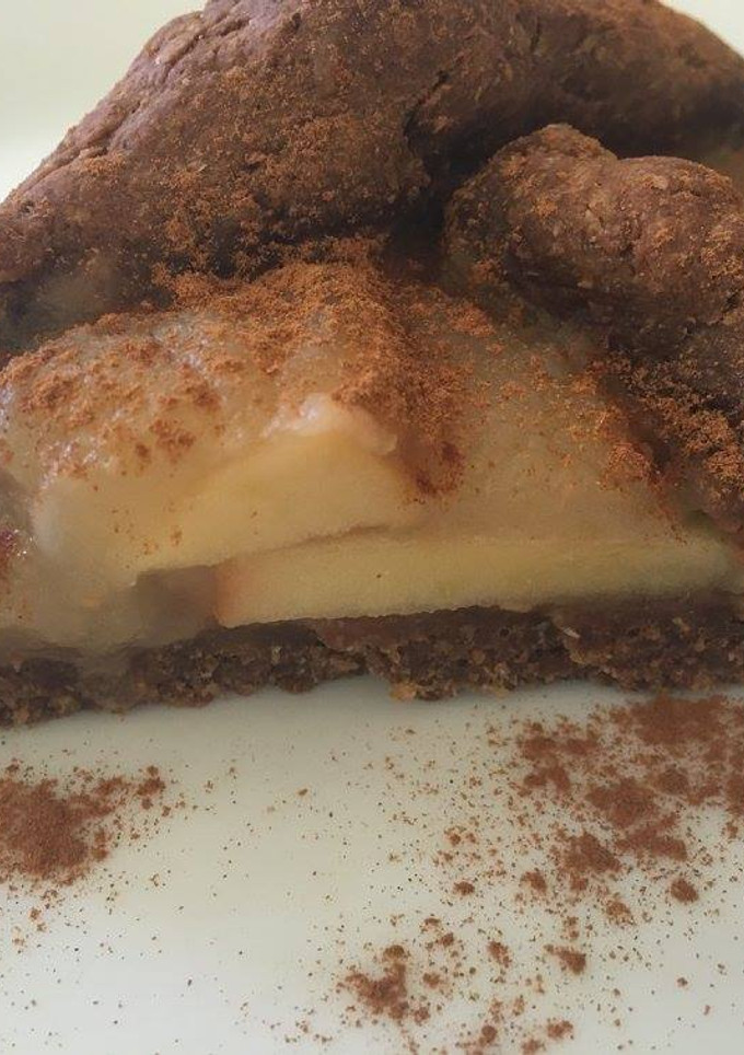 Una foto de Tarta de manzana (vegan - sin azúcar)