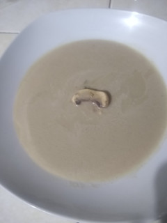 Una foto de Crema de champiñones a la Diaz