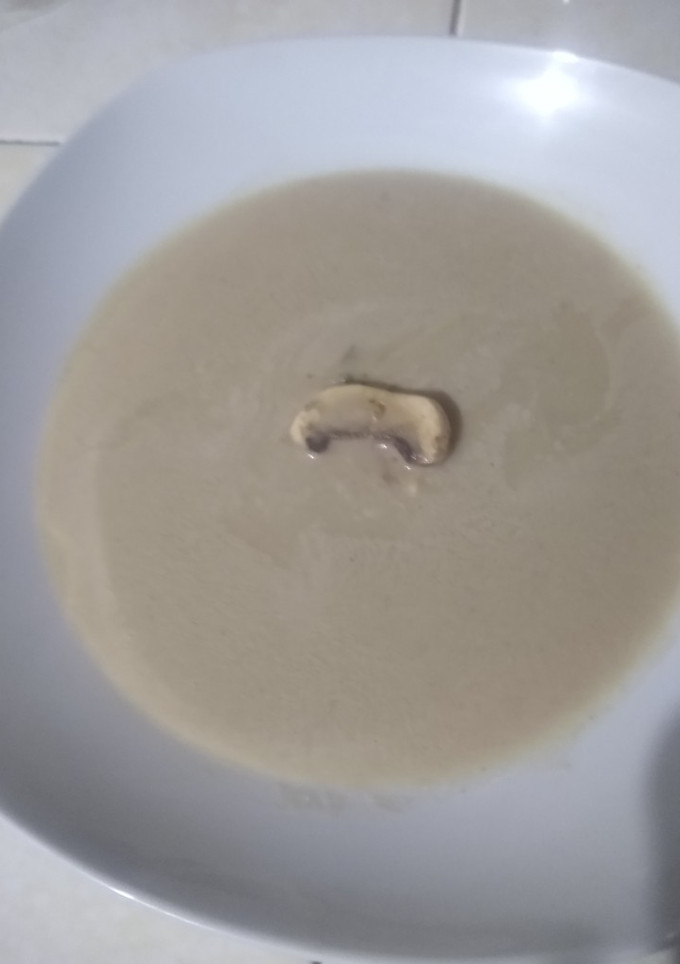 Una foto de Crema de champiñones a la Diaz
