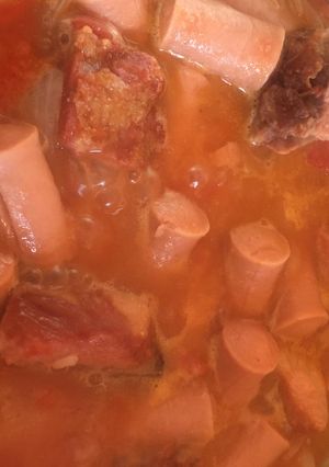 Una foto de Costillitas y salchichas (de lata)