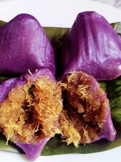 Foto resep Bugis ubi ungu / mendut ubi ungu