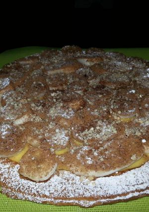Foto principal de Hojaldre con flan y plátano