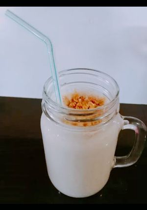 Una foto de Batido saludable de avena con banano