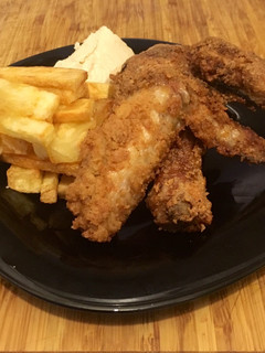 Una foto de Pollo frito estilo americano